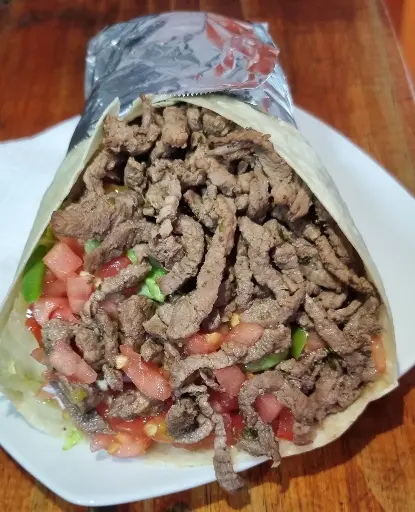 Fajita de carne + bebida 